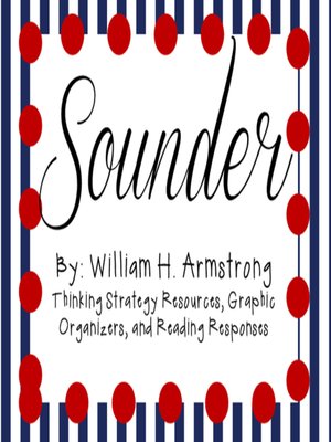 cover image of Sounder by William H. Armstrong
